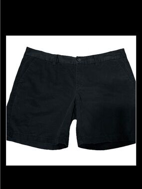 Merona Black Flat-Front Shorts